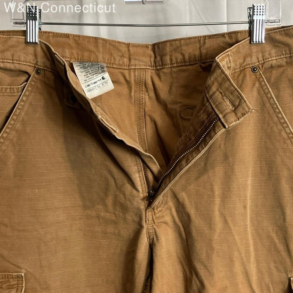 Carhartt Tan Cotton Pants - 36/34 - Picture 2 of 4